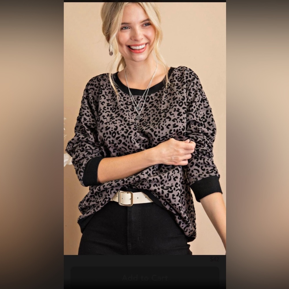 Kori brand shirt in leopard